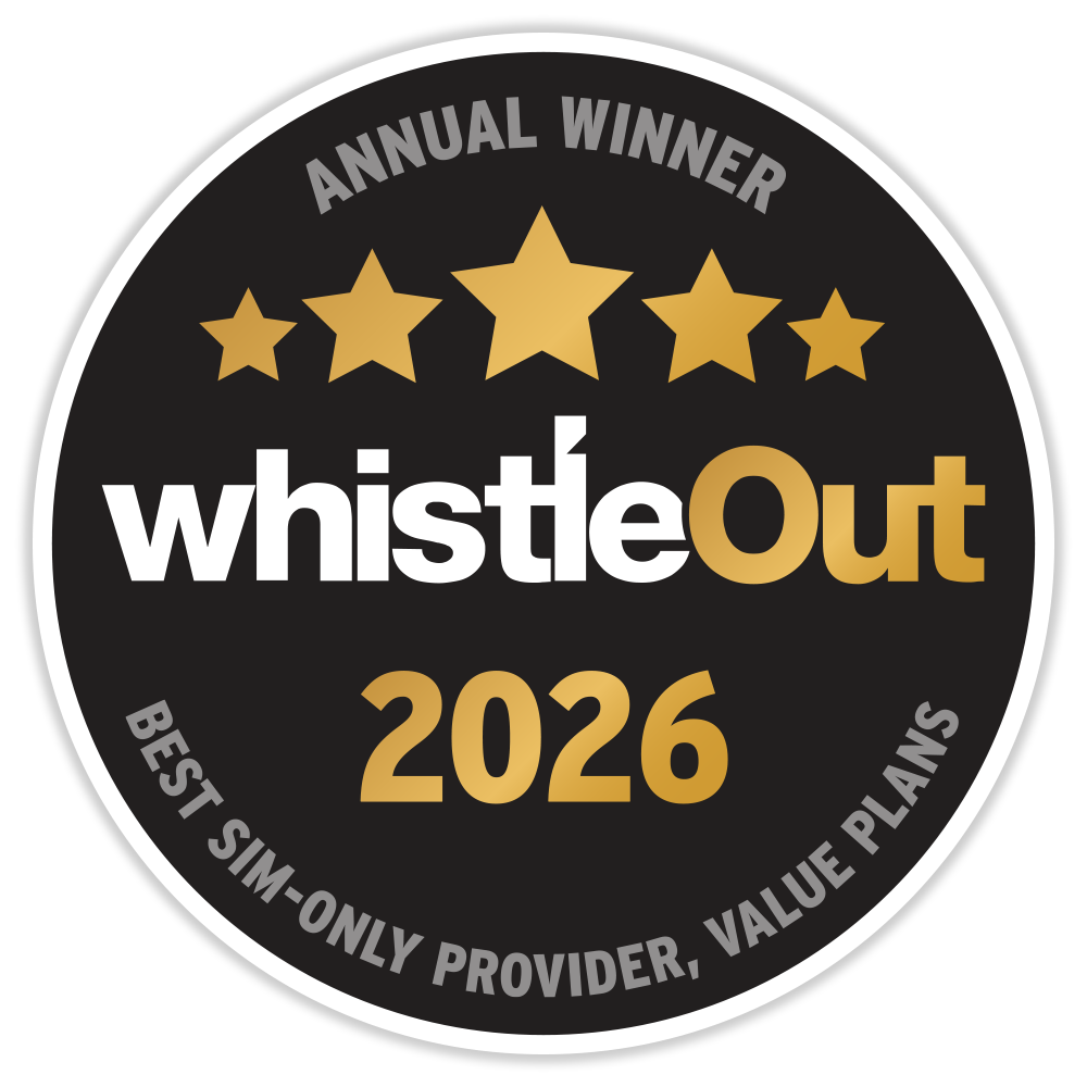 2026 WhistleOut Award for Best SIM-Only Provider, Value Plans